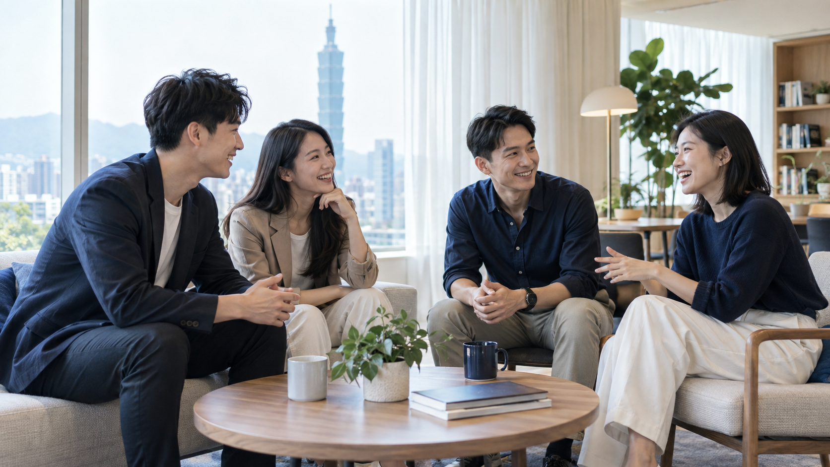 A Taiwan finance team in conversation